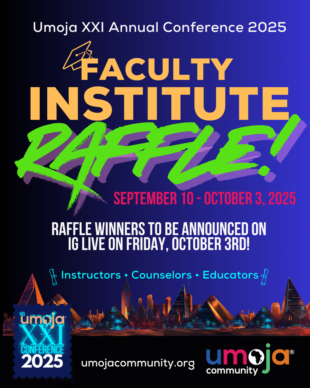 Faculty Institute Raffle Flyer